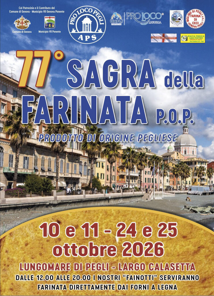 77° Sagra della Farinata P.O.P. Prodotto di Origine Pegliese