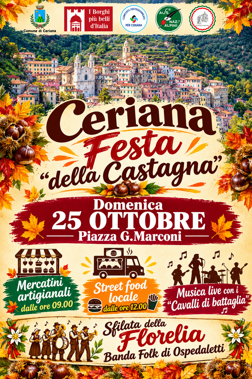 Ceriana Festa della Castagna "Festa de Rustìe"
