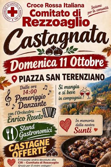 Castagnata Croce Rossa Italiana Comitato di Rezzoaglio