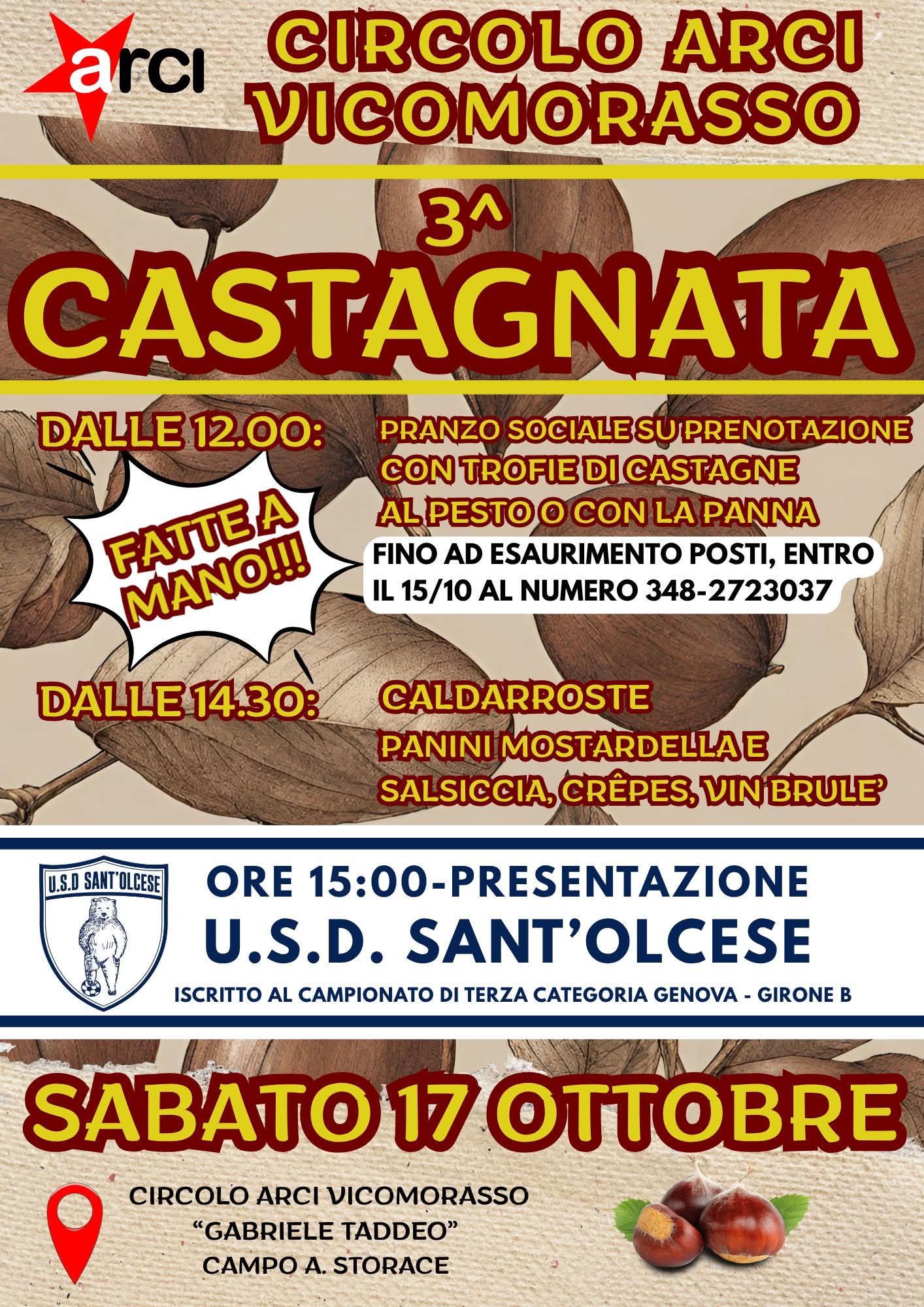 3^ CASTAGNATA del Circolo ARCI Vicomorasso