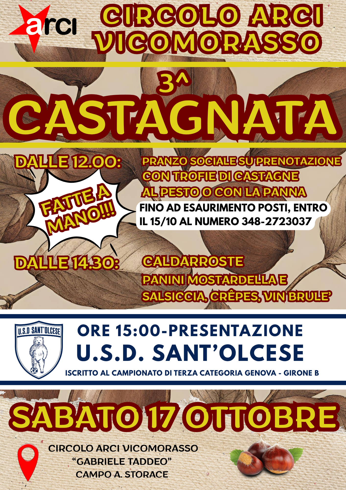 3^ Castagnata del Circolo Arci Vicomorasso