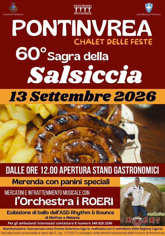60° Sagra della Salsiccia a Pontinvrea