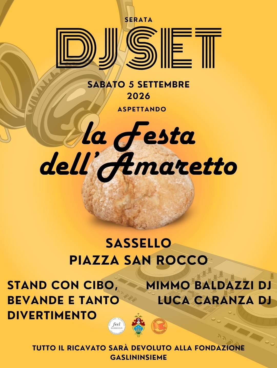 Serata DJ Set aspettando la Festa dell'Amaretto